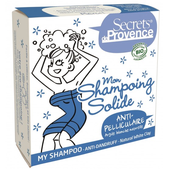 Mon Shampoing solide certifié Bio ANTI PELLICULAIRE Secret de provence