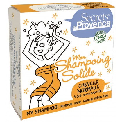 Mon Shampoing solide certifié Bio Cheveux Normaux Secret de provence Mon Shampoing solide certifié Bio Cheveux Normaux Secret de provence