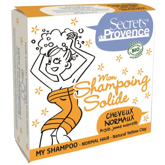 Mon Shampoing solide certifié Bio Cheveux Normaux Secret de provence