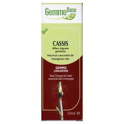 GEMMOBASE CASSIS BIO 50ML Tonique puissant