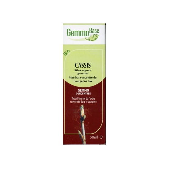 GEMMOBASE CASSIS BIO 50ML Tonique puissant